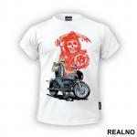 Jackson 'Jax' Teller And Red Logo - Sons Of Anarchy - SOA - Majica
