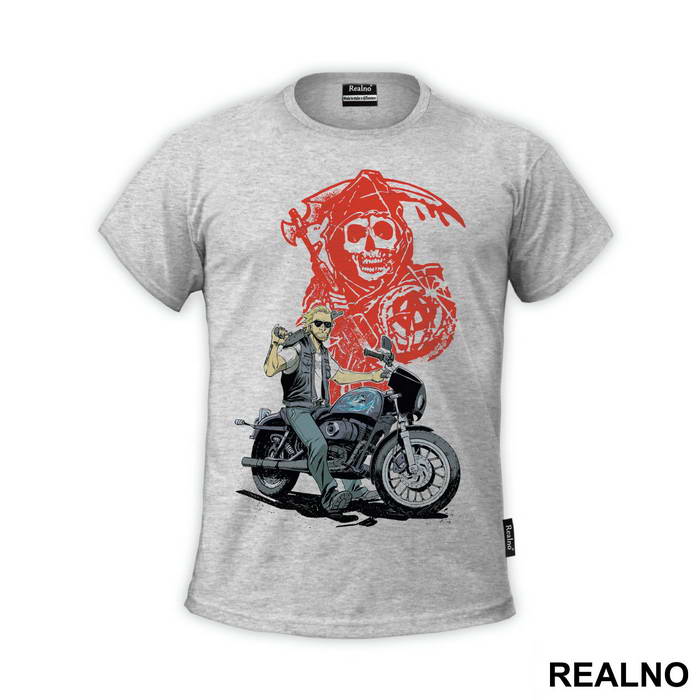 Jackson 'Jax' Teller And Red Logo - Sons Of Anarchy - SOA - Majica
