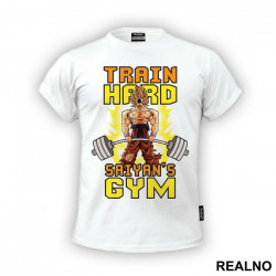 Train Hard Saiyan's Gym - Trening - Majica Train Hard Saiyan's Gym - Trening - Majica