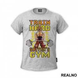 Train Hard Saiyan's Gym - Trening - Majica Train Hard Saiyan's Gym - Trening - Majica
