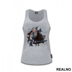 Lagertha Splashing Color - Vikings - Majica