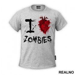 I Love Zombies - The Walking Dead - Majica I Love Zombies - The Walking Dead - Majica