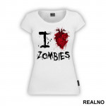 I Love Zombies - The Walking Dead - Majica