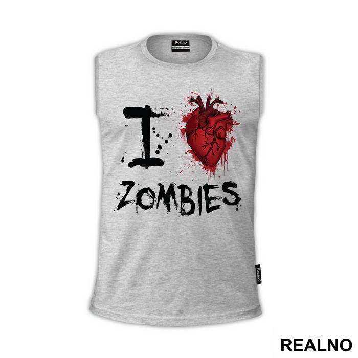 I Love Zombies - The Walking Dead - Majica