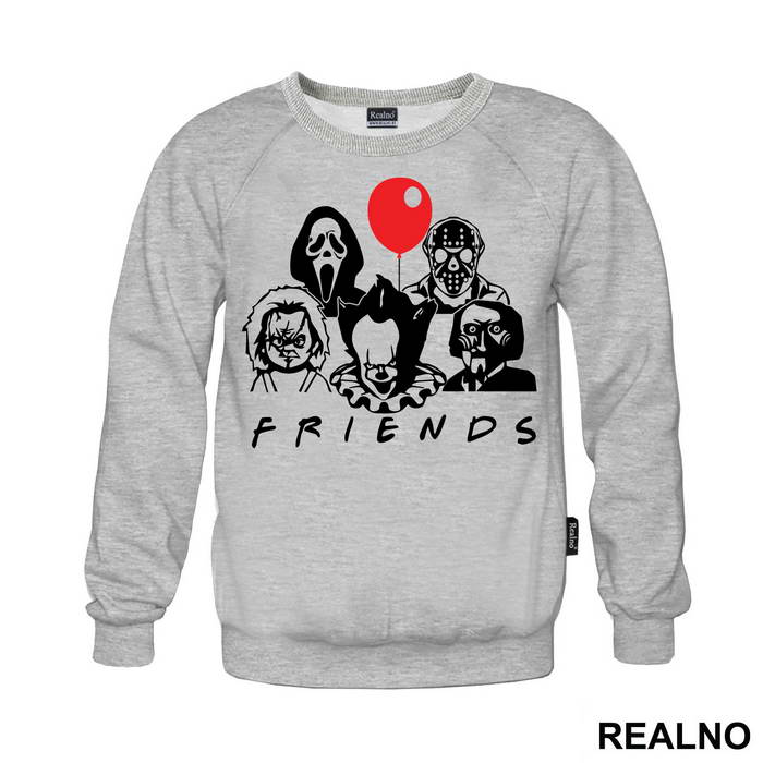 Monster - Billy The Puppet - Pennywise - Jason Voorhees - Chucky - Ghostface - Friends - Horror - Duks