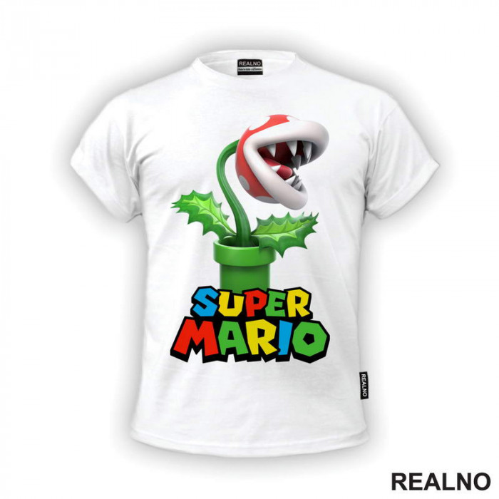 Biljka pirana - Super Mario - Majica