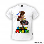 Donki Kong vozi karting - Super Mario - Majica