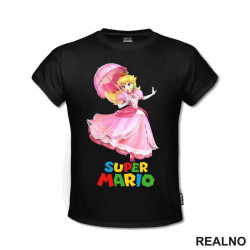 Princeza Breskvica - Princess Peach - Rozi Kišobran - Super Mario - Majica