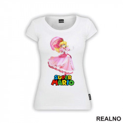 Princeza Breskvica - Princess Peach - Rozi Kišobran - Super Mario - Majica