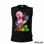 Kirbi vozi karting - Kirby - Super Mario - Majica