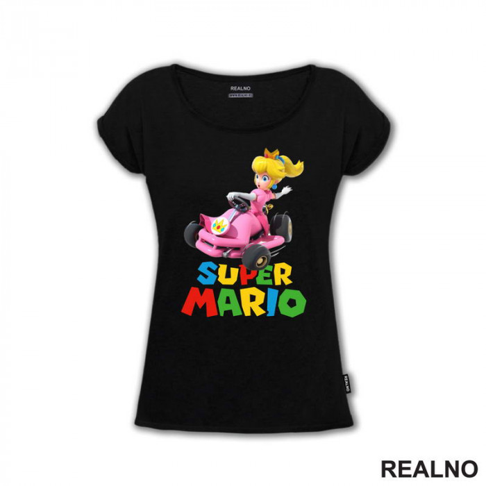 Princeza Breskvica - Princess Peach - Vozi karting - Super Mario - Majica