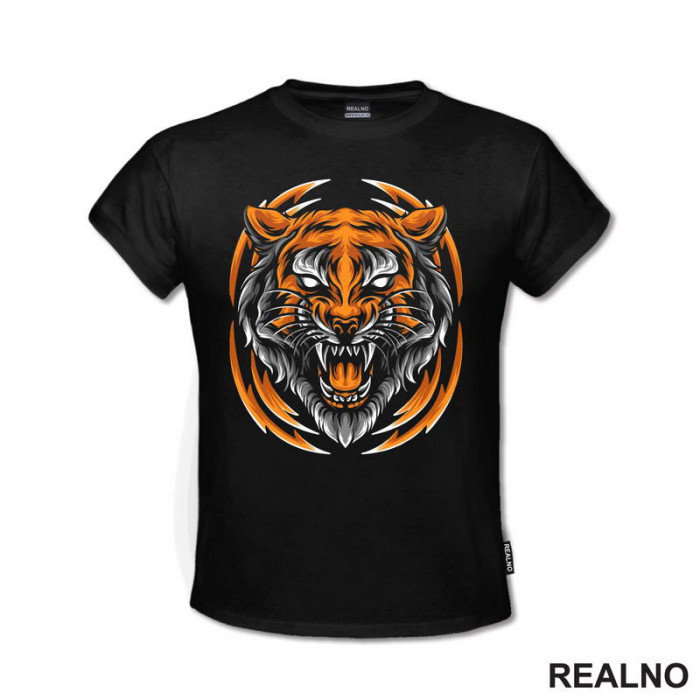 Angry Tiger - Colors - Tigar - Životinje - Majica