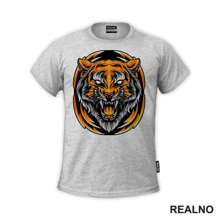 Angry Tiger - Colors - Tigar - Životinje - Majica