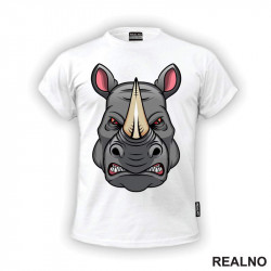 Angry Head Rhinoceros - Nosorog - Životinje - Majica