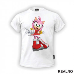 Amy Rose Portrait - Sonic - Majica