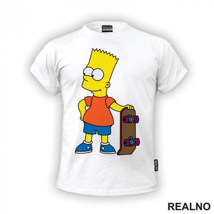 Bart Sa Skejtom - The Simpsons - Simpsonovi - Majica