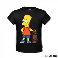 Bart Sa Skejtom - The Simpsons - Simpsonovi - Majica