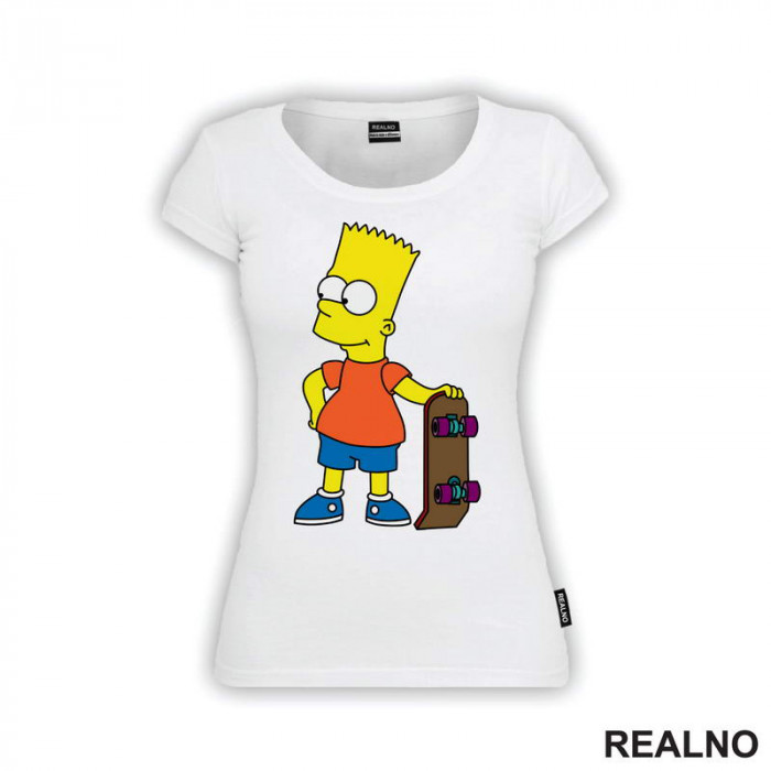 Bart Sa Skejtom - The Simpsons - Simpsonovi - Majica