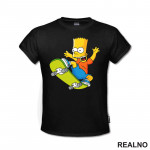 Bart Na Skejtu - The Simpsons - Simpsonovi - Majica
