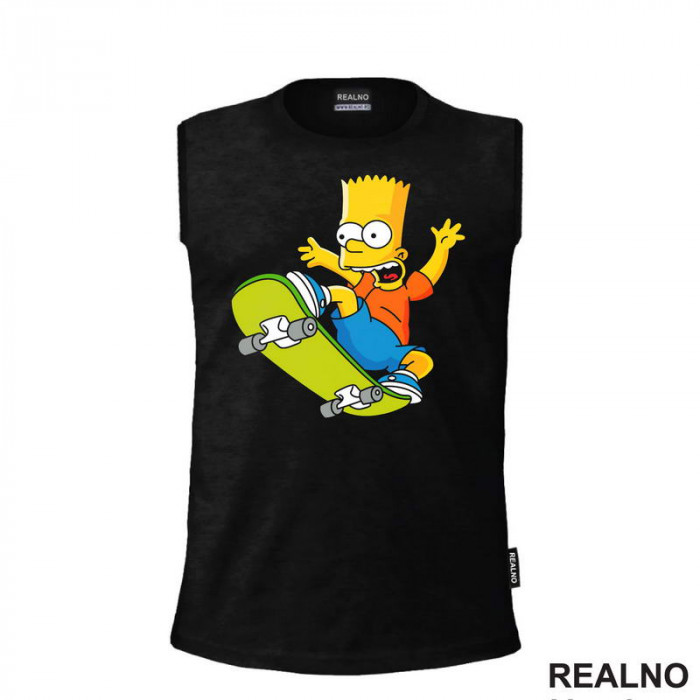 Bart Na Skejtu - The Simpsons - Simpsonovi - Majica