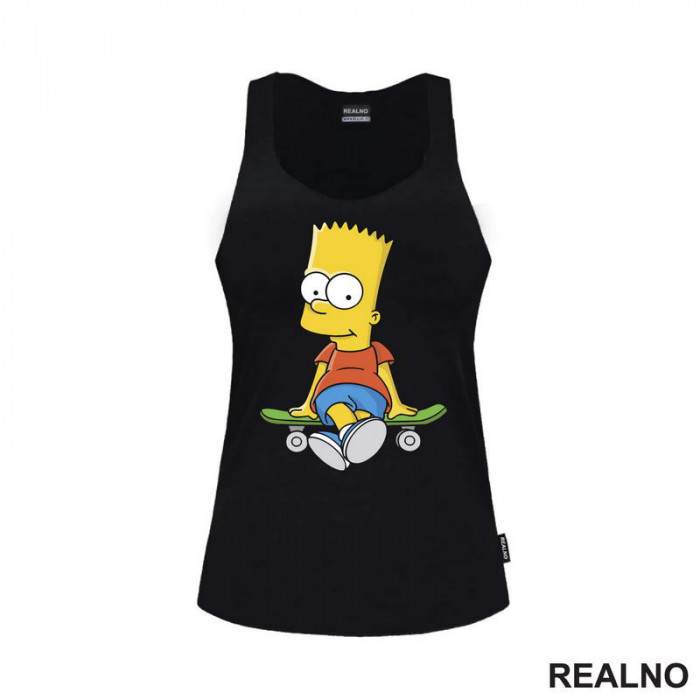 Bart Sedi Na Skejtu - The Simpsons - Simpsonovi - Majica