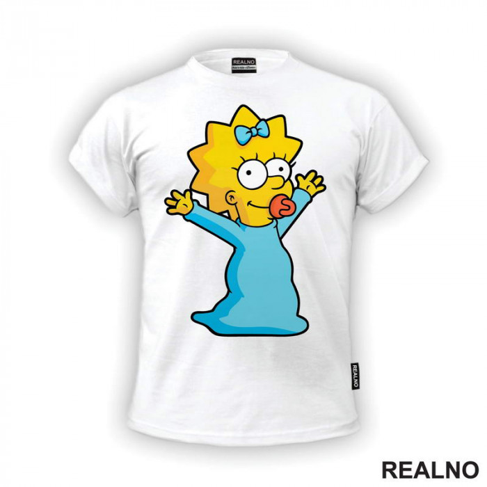 Maggie - Megi - Portret - The Simpsons - Simpsonovi - Majica