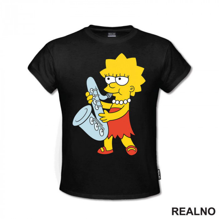 Lisa Svira Saksofon - The Simpsons - Simpsonovi - Majica