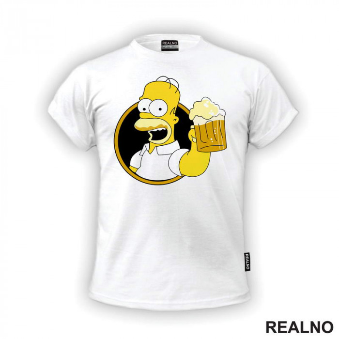 Homer Sa Pivom - The Simpsons - Simpsonovi - Majica