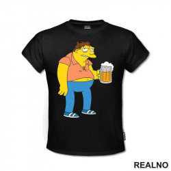 Barney With Beer - Barni sa Pivom - The Simpsons - Simpsonovi - Majica