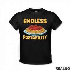 Endless Pastability - Yellow Letters - Hrana - Food - Majica