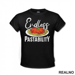 Endless Pastability - White Letters - Hrana - Food - Majica