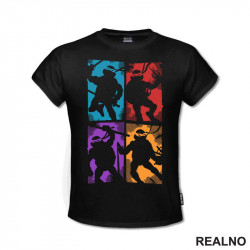 Tamni Odrazi u Bojama - Nindža Kornjače - Majica