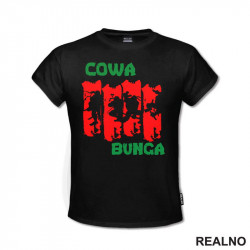 Cowa Bunga - Green And Red - Nindža Kornjače - Majica