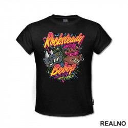 Rocksteady Bebop Bad Ass Since 1987 - Colors - Nindža Kornjače - Majica Rocksteady Bebop Bad Ass Since 1987 - Colors - Nindža Kornjače - Majica