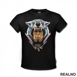 OUTLET - Crna muška majica veličine L - Wow