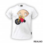 Stewie Rides A Bike - Family Guy - Majica