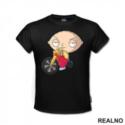 Stewie Rides A Bike - Family Guy - Majica