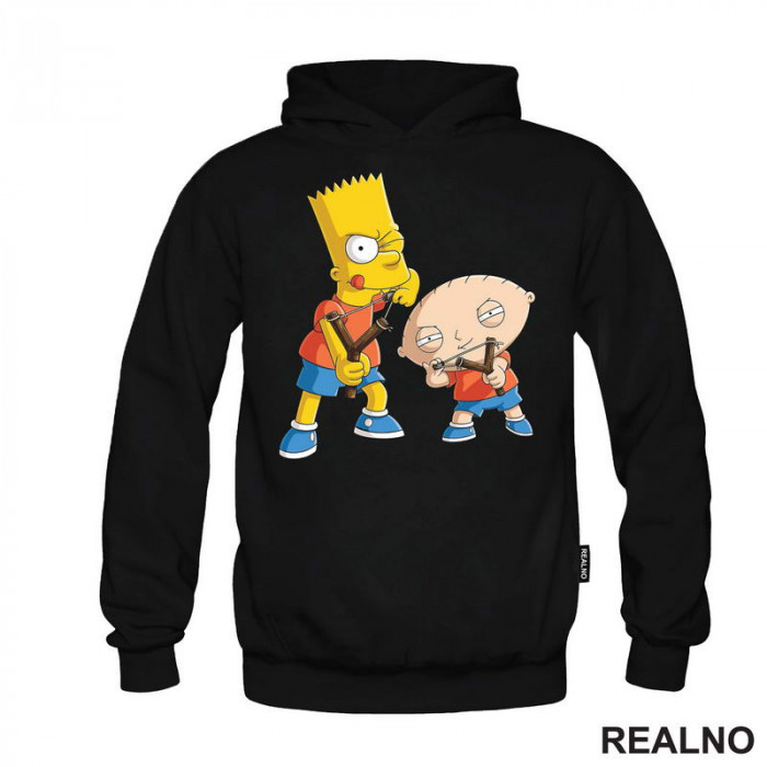 Bart Simpsons And Stewie Griffin - Naughty Boys - Duks