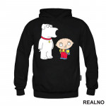 Brian And Stewie Waiting - Family Guy - Duks
