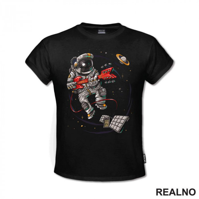 Astronaut Svira Gitaru - Space - Svemir - Majica