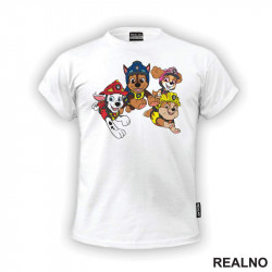 OUTLET - Bela dečija majica veličine 6 - Patrolne Šape OUTLET - Bela dečija majica veličine 6 - Patrolne Šape