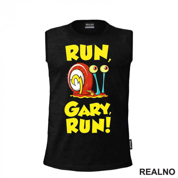 Run Gary Run - Sundjer Bob - Sunđer Bob - Crtani Filmovi - Majica