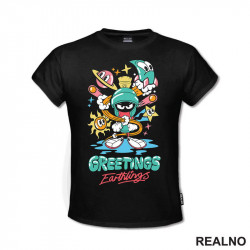 Greetings Earthlings - Marvin Marsovac - Crtani Filmovi - Majica