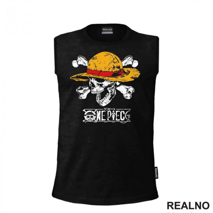 Scratched Skull - One Piece - Majica