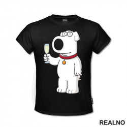 Brian And A Drink - Family Guy - Majica