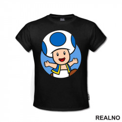 Plava Pečurkica - Super Mario - Majica