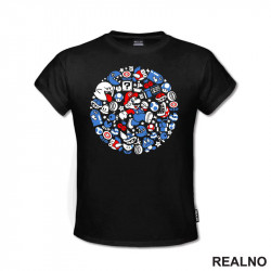 Krug Sa Detaljima - Super Mario - Majica