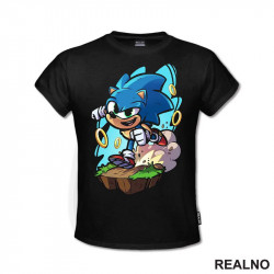 Drawing - Rings - Sonic - Majica