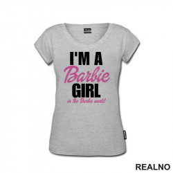 OUTLET - Siva ženska majica veličine 2XL - Barbi