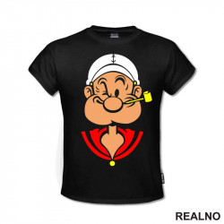 Popaj - Glava - Crtani Filmovi - Majica